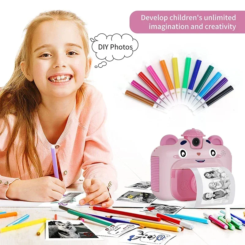 New Instant Print Camera with  - Kids Education News avaliação e preço