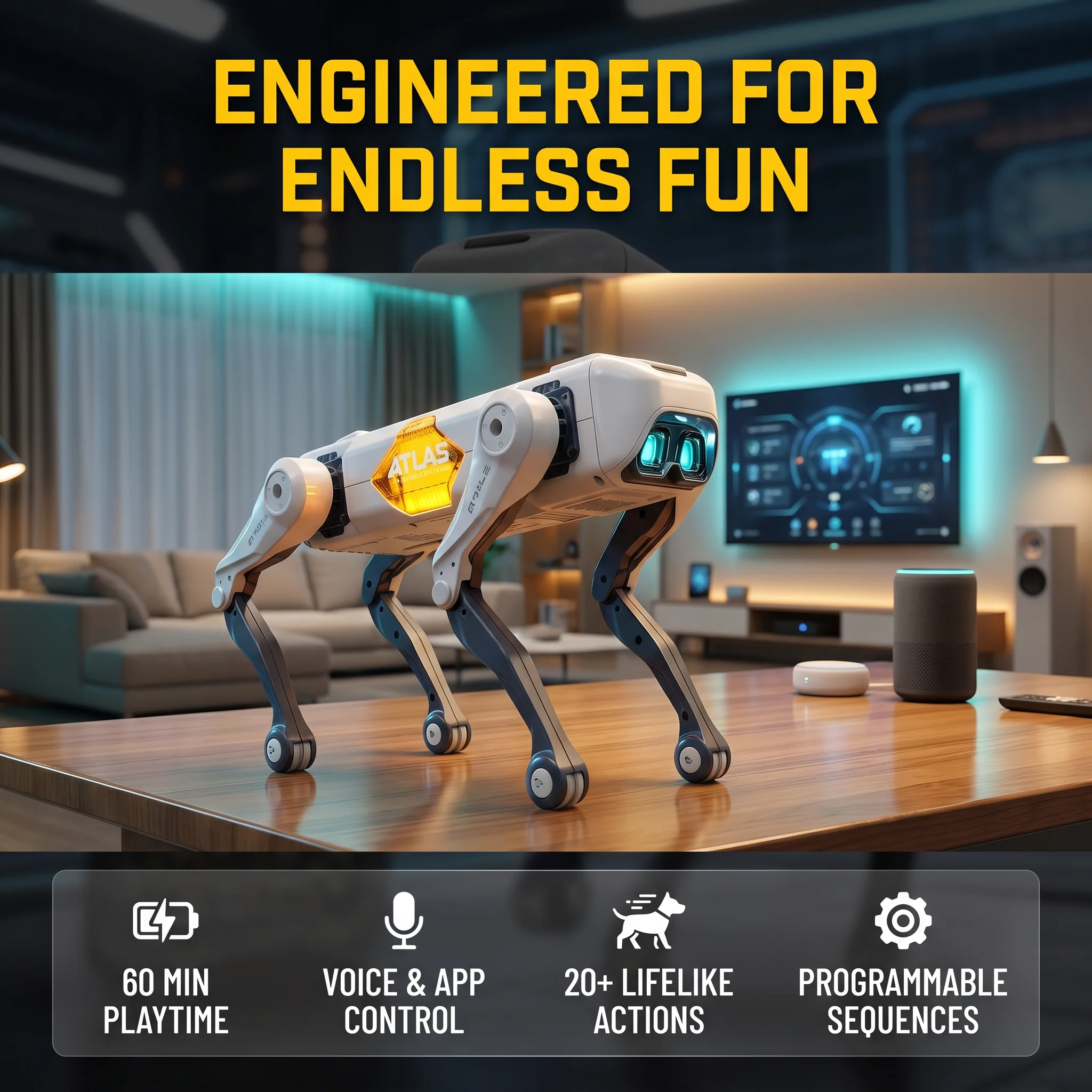 AI Smart Robot Dog, Voice & AP - Kids Education Toy avaliação e preço