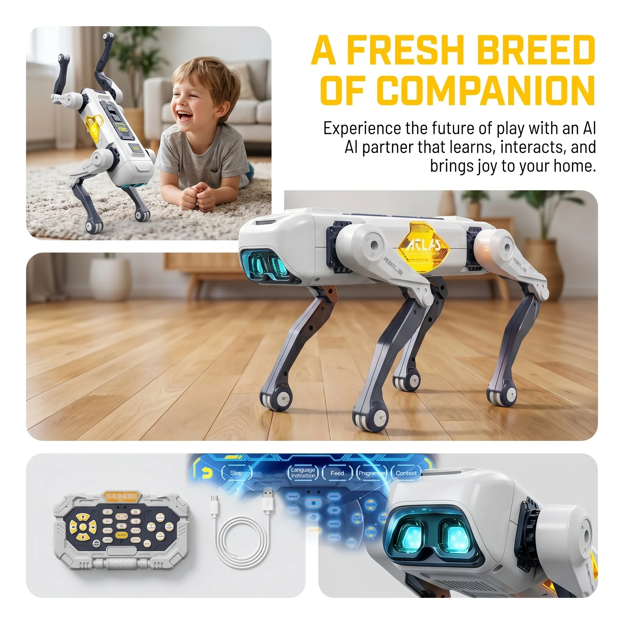 AI Smart Robot Dog, Voice & AP - Kids Education Toy avaliação e preço