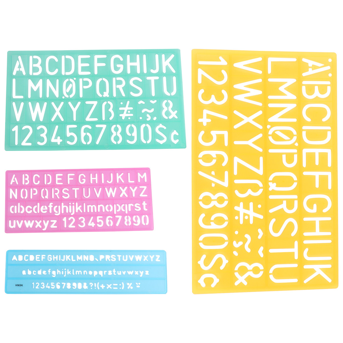 4Pcs Colorful Alphabet Graffit - Kids Education Template avaliação e preço