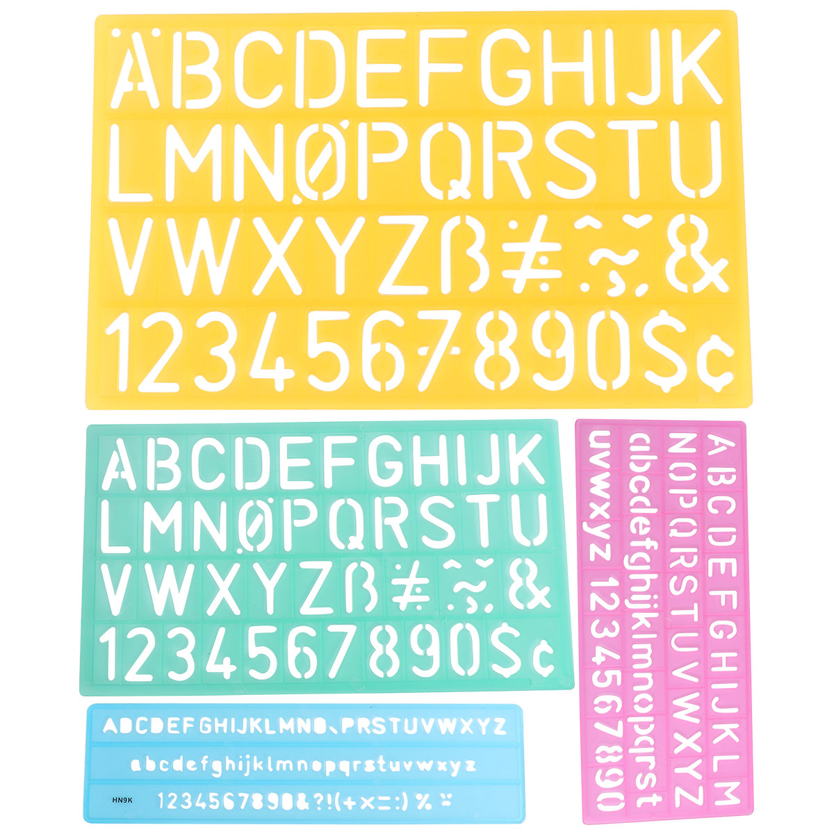 4Pcs Colorful Alphabet Graffit - Kids Education Template avaliação e preço