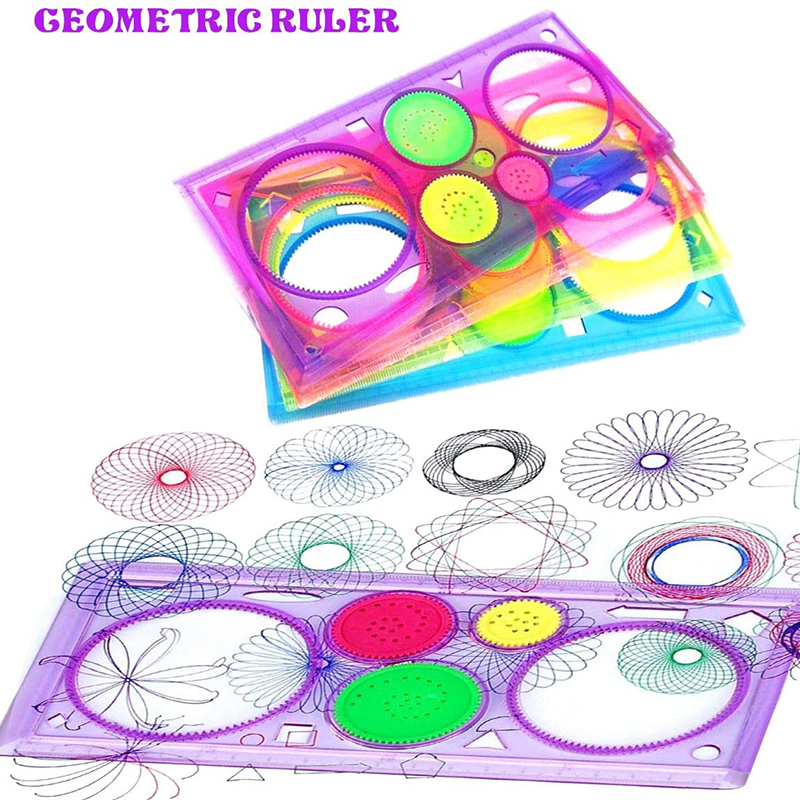 Geometry Spirograph Drawing St - Kids Education Template avaliação e preço