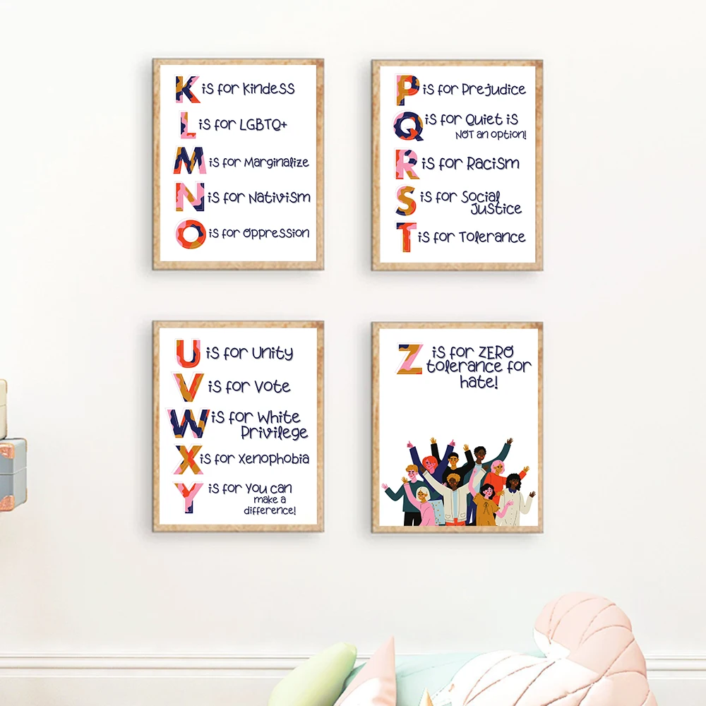 Nursery Alphabet Human Rights  - Kids Education Quotes avaliação e preço