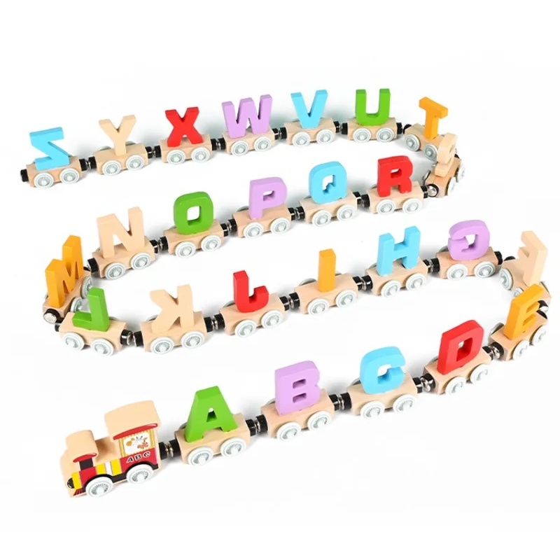 Montessori Wooden Train Toy Ea - Kids Educational Box avaliação e preço