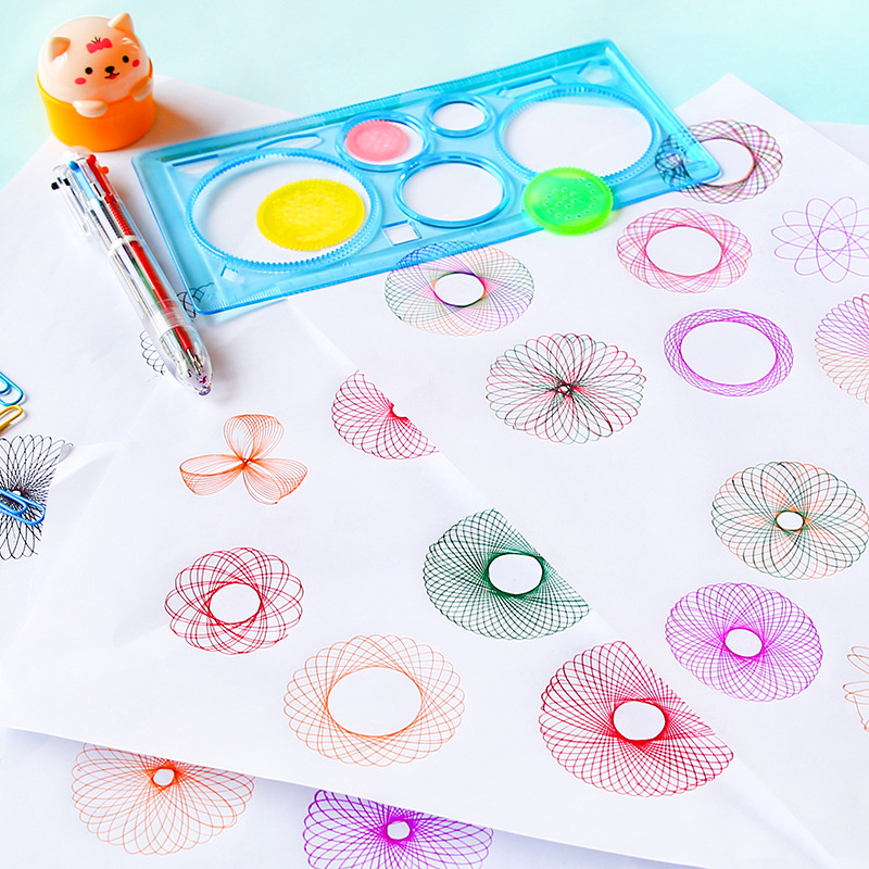 Geometry Spirograph Drawing Ru - Kids Education Template avaliação e preço