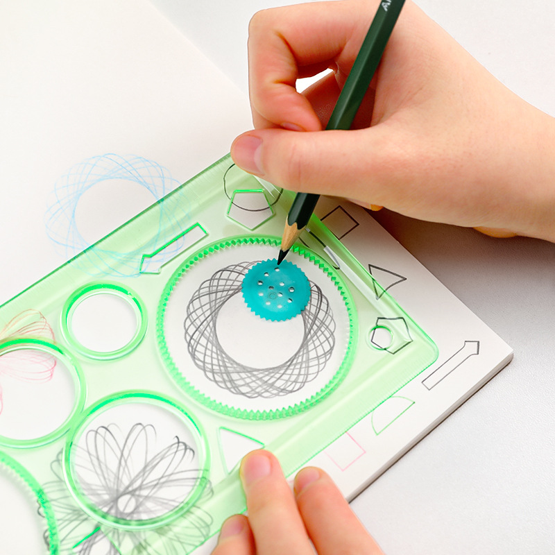 Geometry Spirograph Drawing Ru - Kids Education Template avaliação e preço
