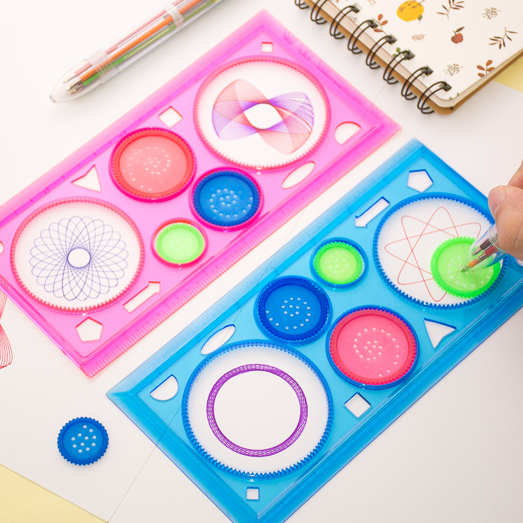 Geometry Spirograph Drawing Ru - Kids Education Template avaliação e preço