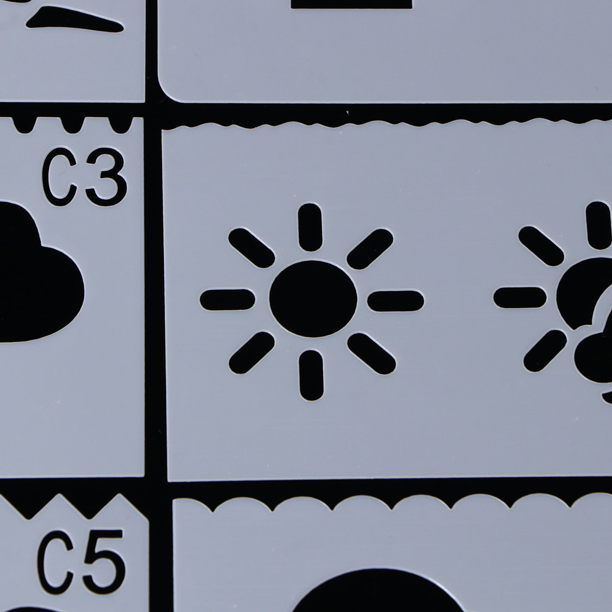 32Pcs Painting Templates for K - Kids Education Template avaliação e preço