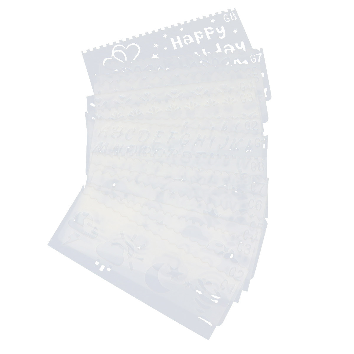 32Pcs Painting Templates for K - Kids Education Template avaliação e preço