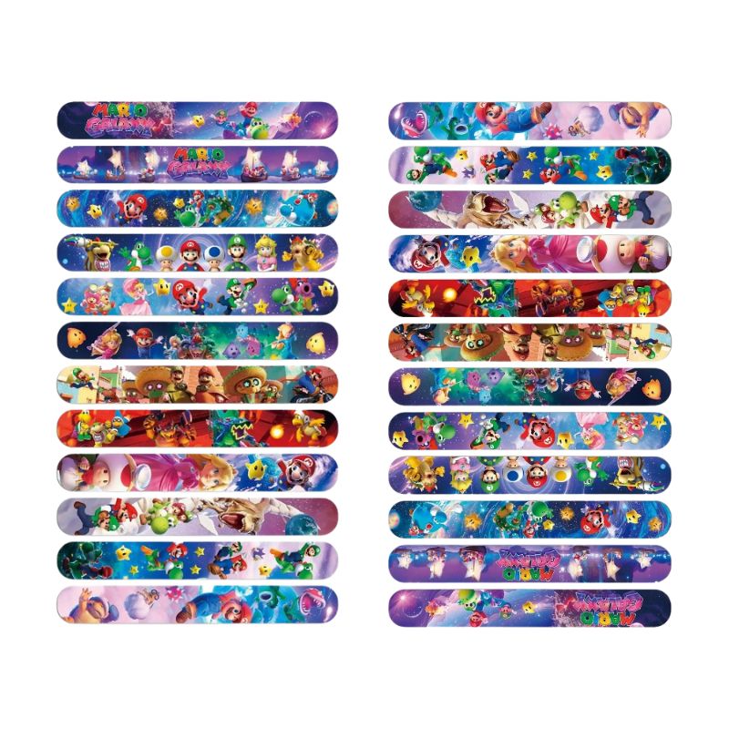 Super Mario PVC Slap Bracelets - Kids Education Toy avaliação e preço