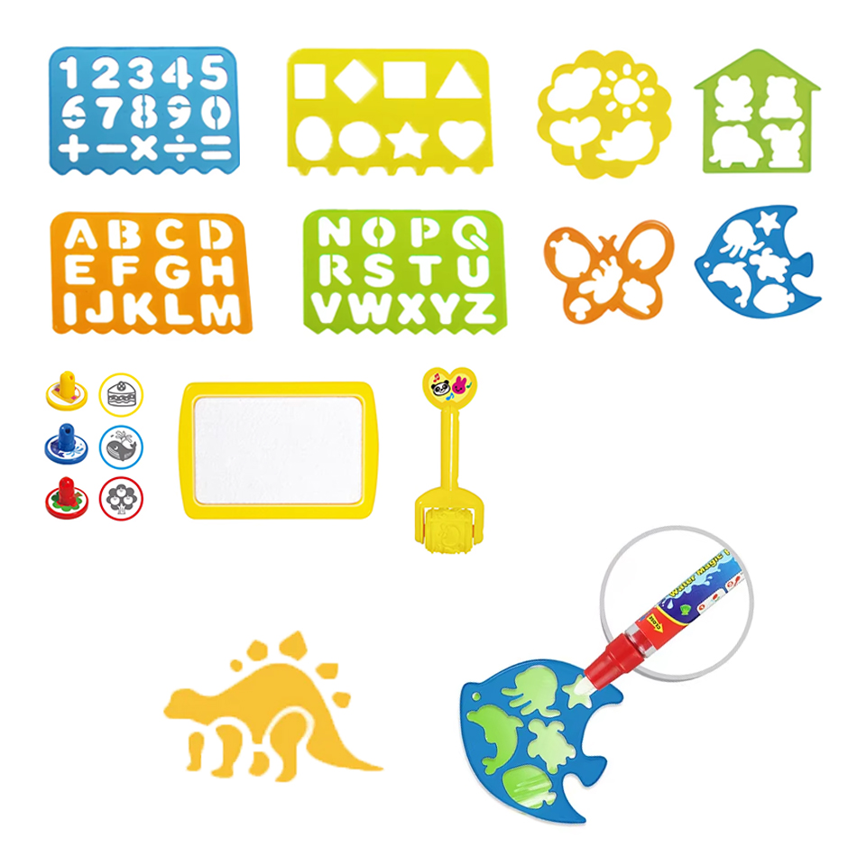 Magic Water Drawing Mat Access - Kids Education Template avaliação e preço