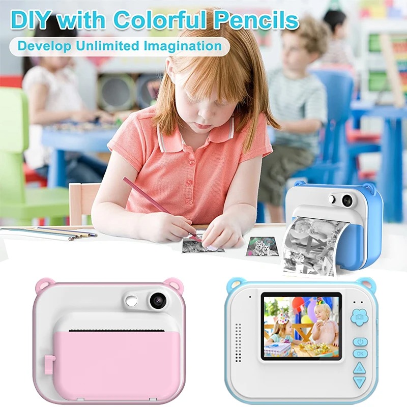 Children's Camera With Print K - Kids Education News avaliação e preço