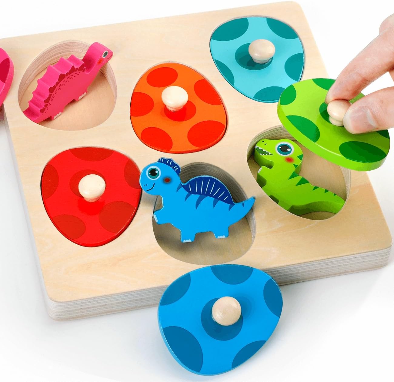 Wooden Dinosaur Jigsaw Puzzle  - Kids Educational Box avaliação e preço
