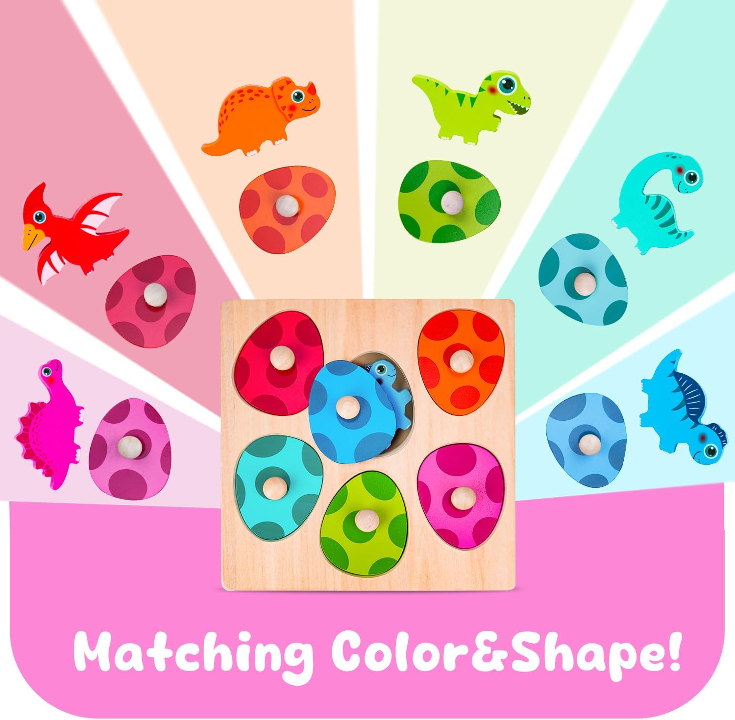 Wooden Dinosaur Jigsaw Puzzle  - Kids Educational Box avaliação e preço